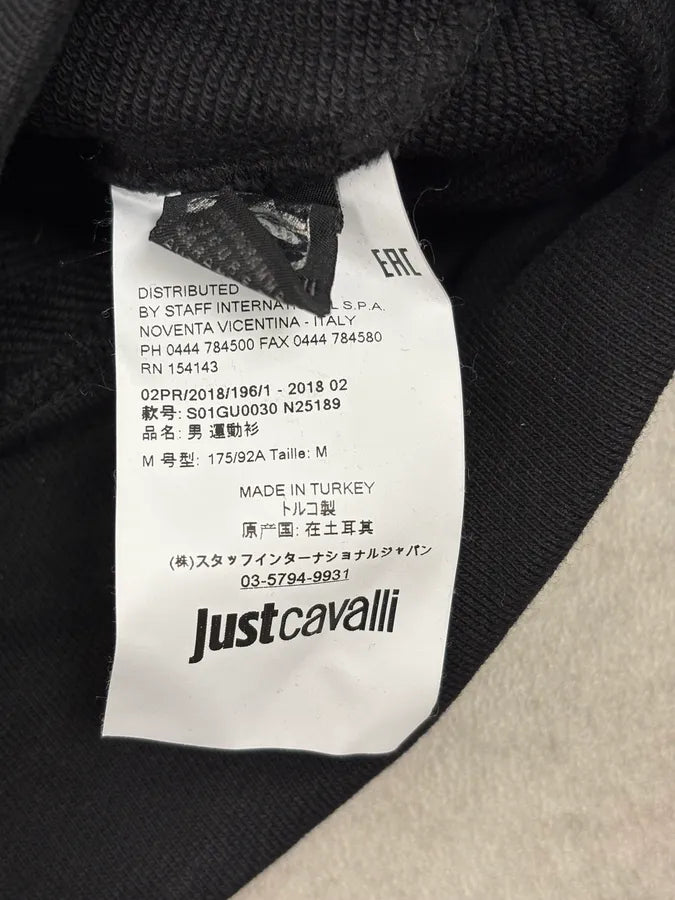 FW2018 Cavalli Black Zebra Poem Sweater tCAwOiP 9
