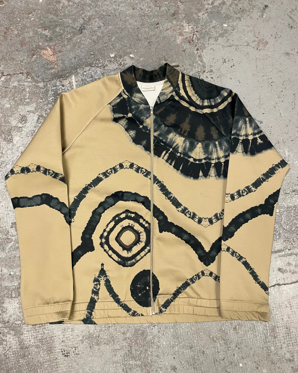 FW2018 Dries Van Noten Beige Splash Psycho Sweater zMZqcwY 0