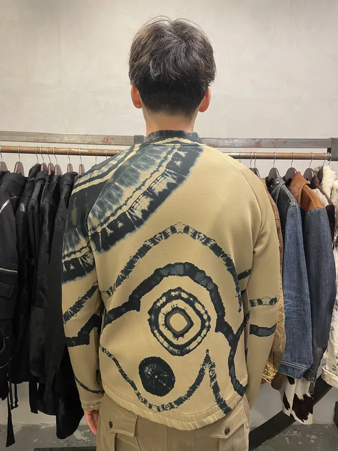 FW2018 Dries Van Noten Beige Splash Psycho Sweater zMZqcwY 2
