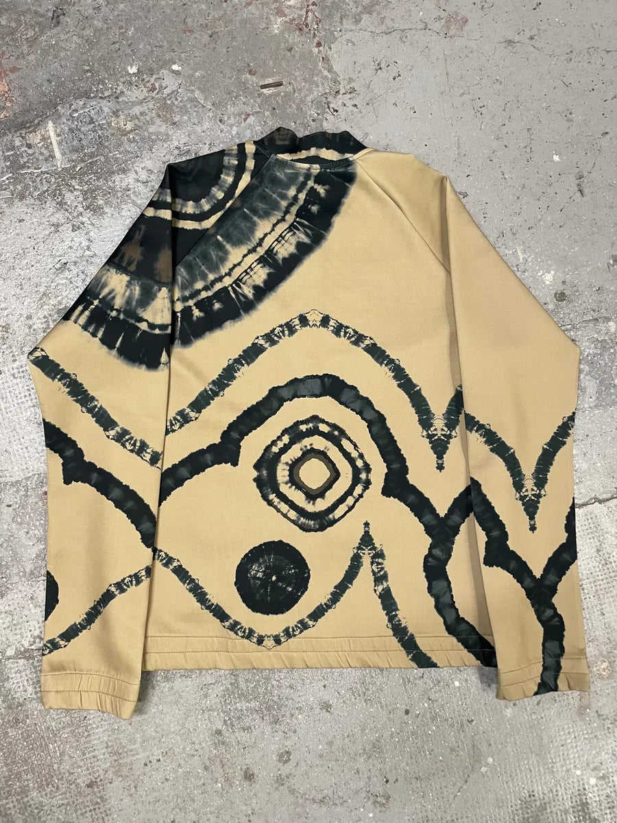 FW2018 Dries Van Noten Beige Splash Psycho Sweater zMZqcwY 3