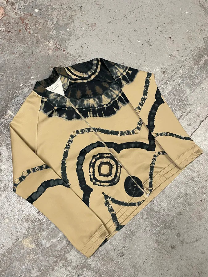 FW2018 Dries Van Noten Beige Splash Psycho Sweater zMZqcwY 4