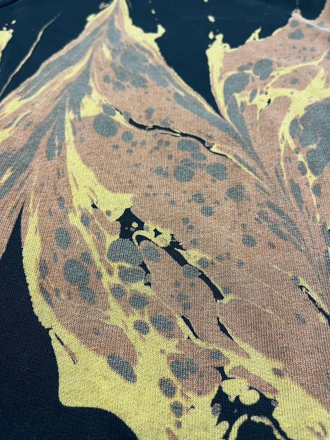 FW2018 Dries Van Noten Splash Navy Crewneck Sweater bjZDOiS 6