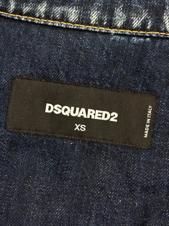 FW2018 Dsquared2 Black Denim Faux Fur-Lined Denim Jacket VMkYRLi 9