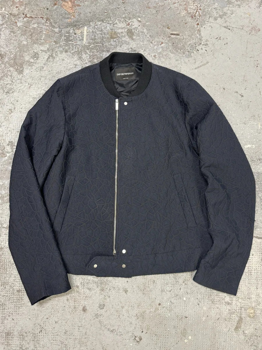 FW2018 Emporio Armani Asymmetrical Navy Light Shadow Jacket UEDGZXI 0