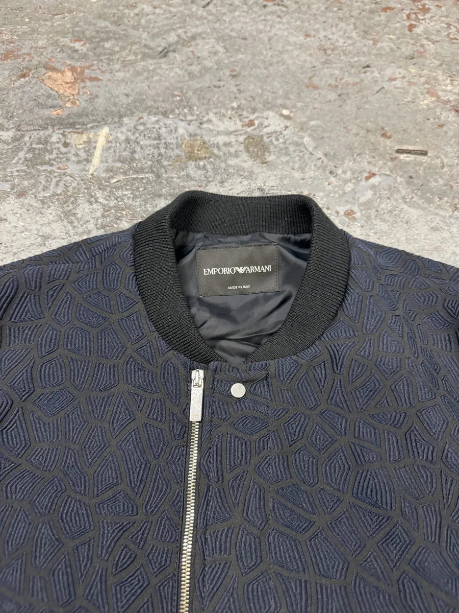 FW2018 Emporio Armani Asymmetrical Navy Light Shadow Jacket UEDGZXI 10