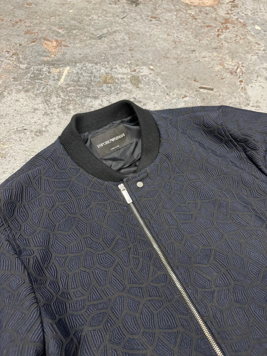 FW2018 Emporio Armani Asymmetrical Navy Light Shadow Jacket UEDGZXI 9