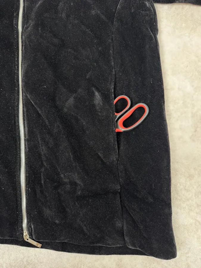 FW2018 Emporio Armani Layered Black Floral Hooded Jacket eibjIzN 11