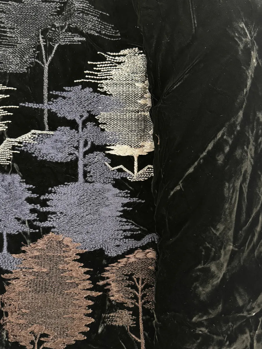 FW2018 Emporio Armani Layered Black Floral Hooded Jacket eibjIzN 10