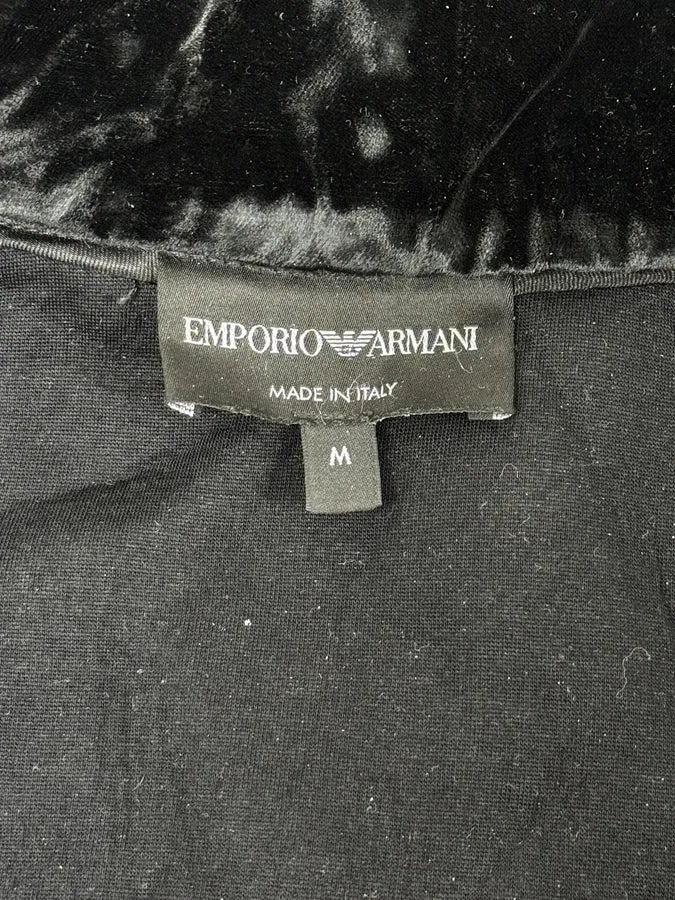 FW2018 Emporio Armani Layered Black Floral Hooded Jacket eibjIzN 13