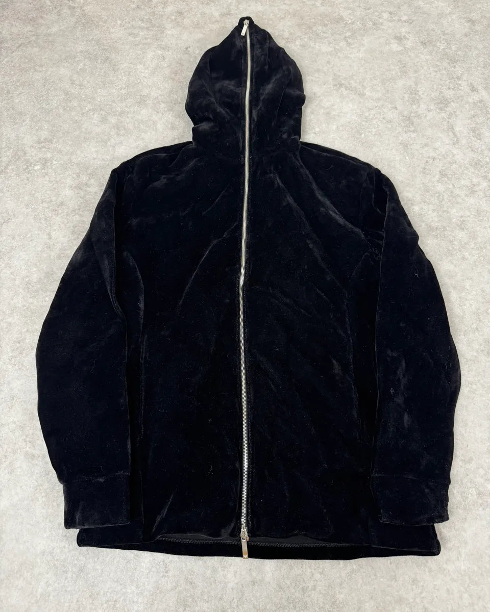 FW2018 Emporio Armani Layered Black Floral Hooded Jacket eibjIzN 2