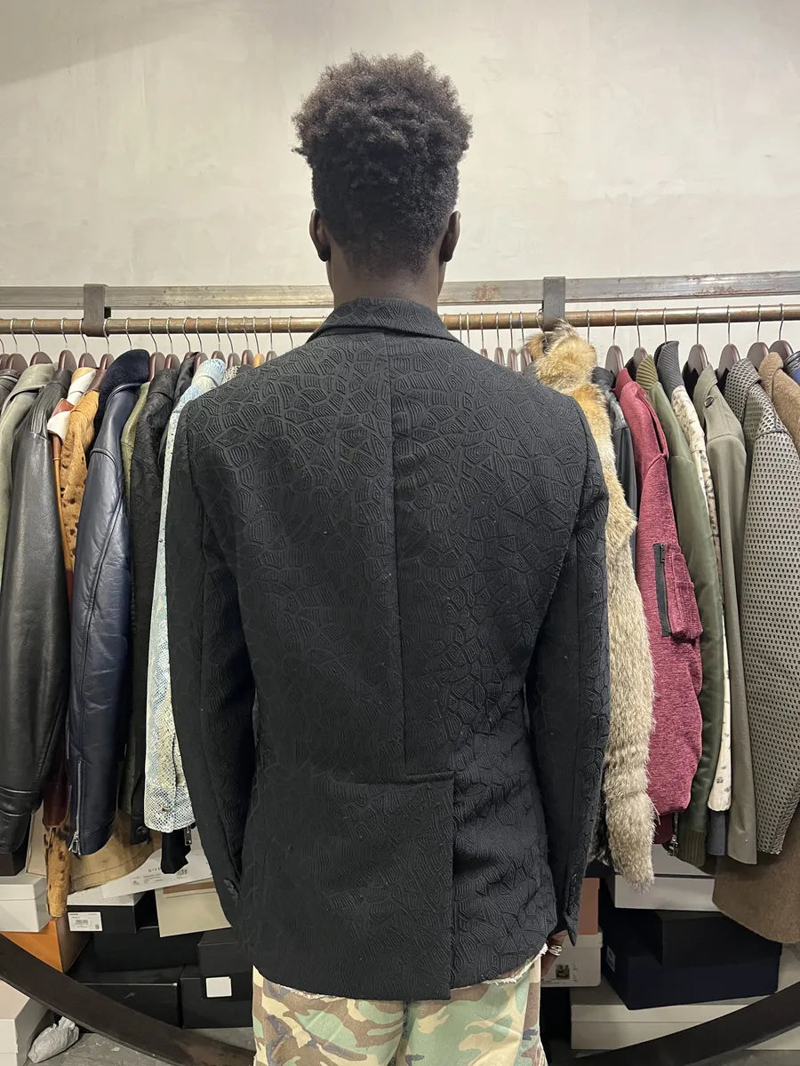 FW2018 Emporio Armani Navy Light Shadow Suit Jacket TJrQDPr 2