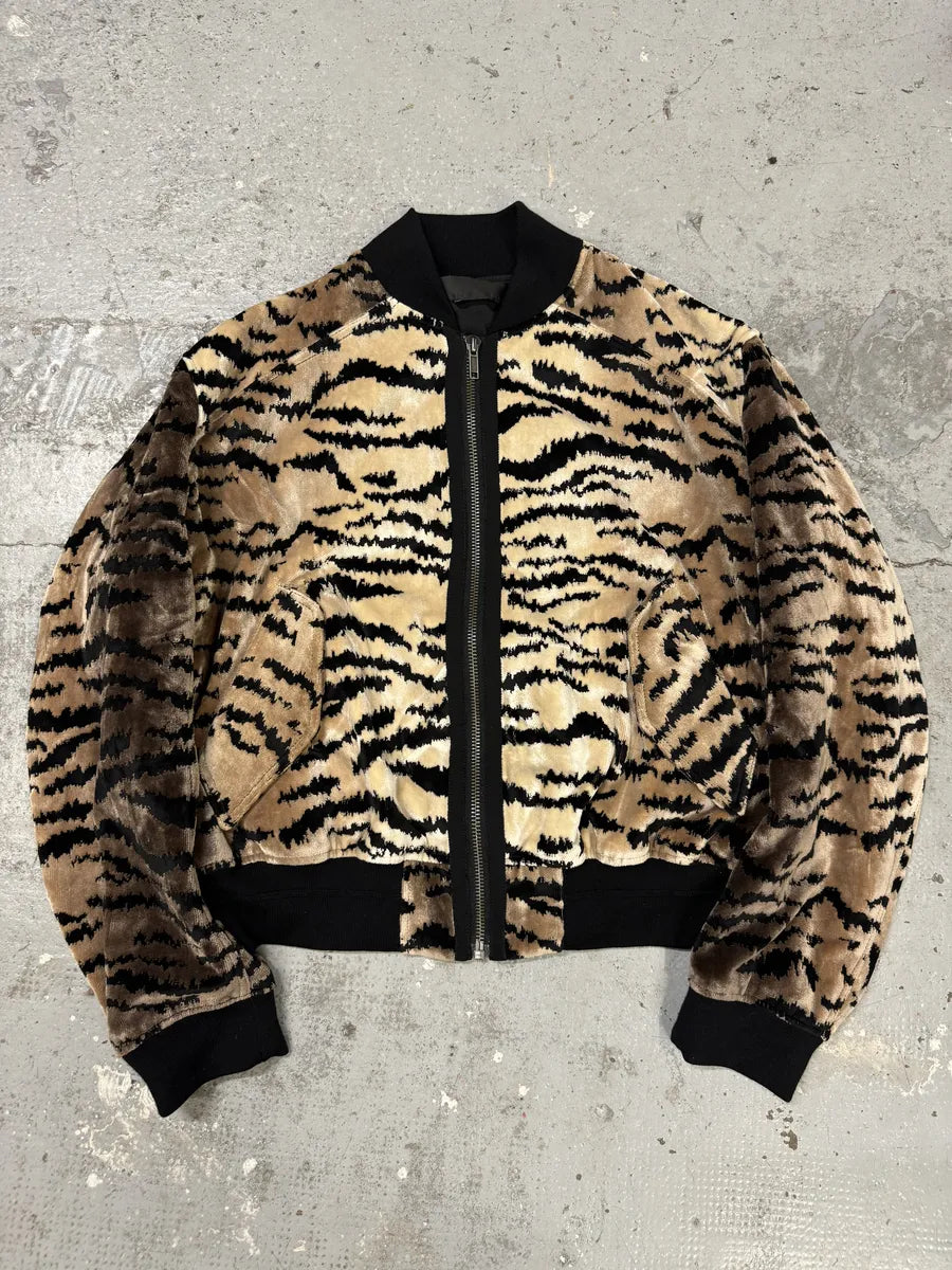 FW2018 Haider Ackermann Safari Striped Bomber Jacket wGjelcD 0