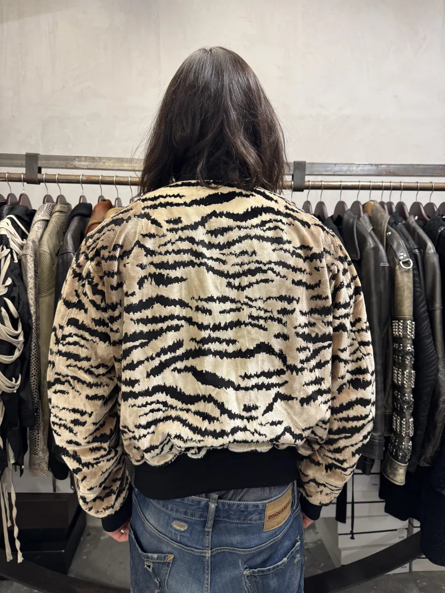 FW2018 Haider Ackermann Safari Striped Bomber Jacket wGjelcD 2