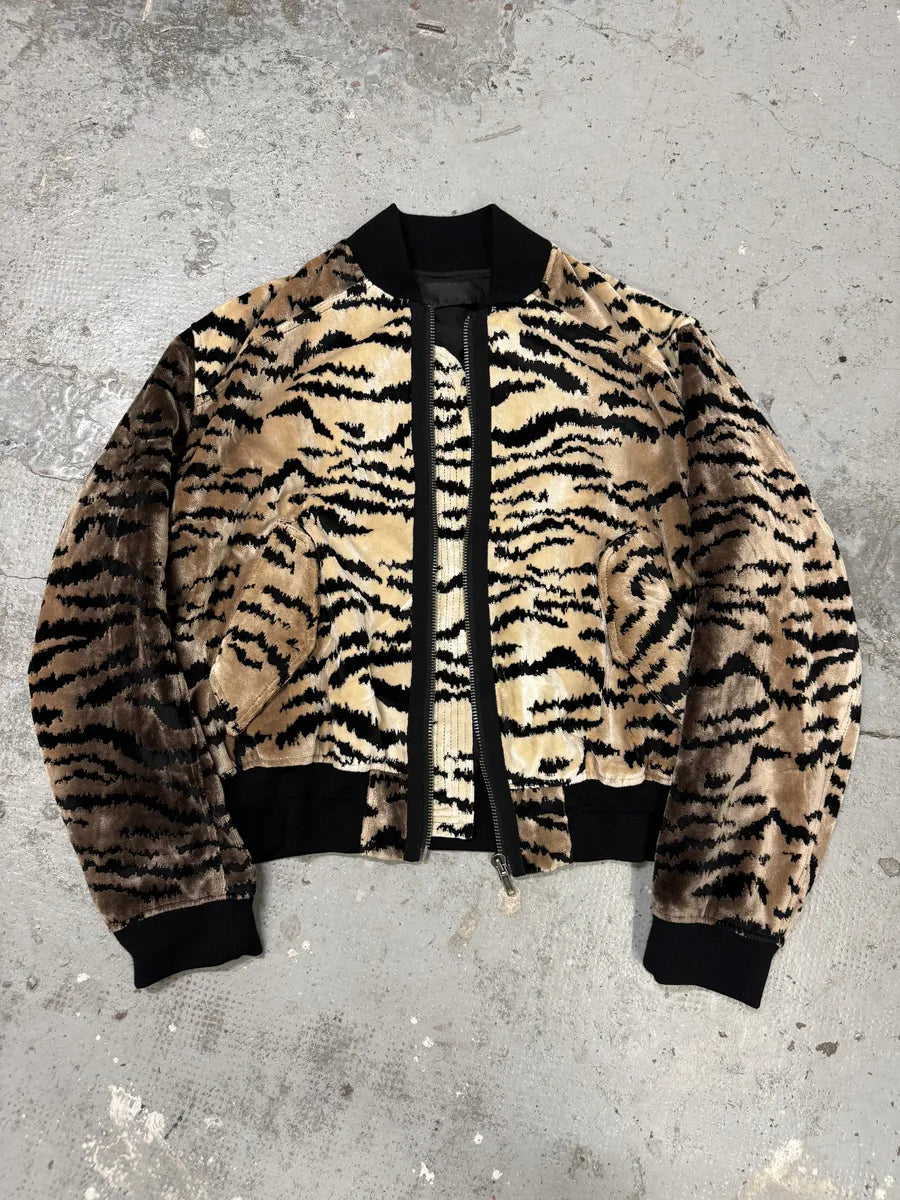 FW2018 Haider Ackermann Safari Striped Bomber Jacket wGjelcD 3