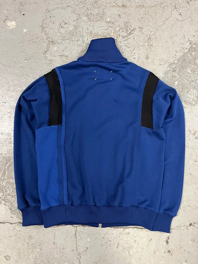 FW2018 Maison Margiela Blue Panelled Track Zip-up Sweater (S/M) 1