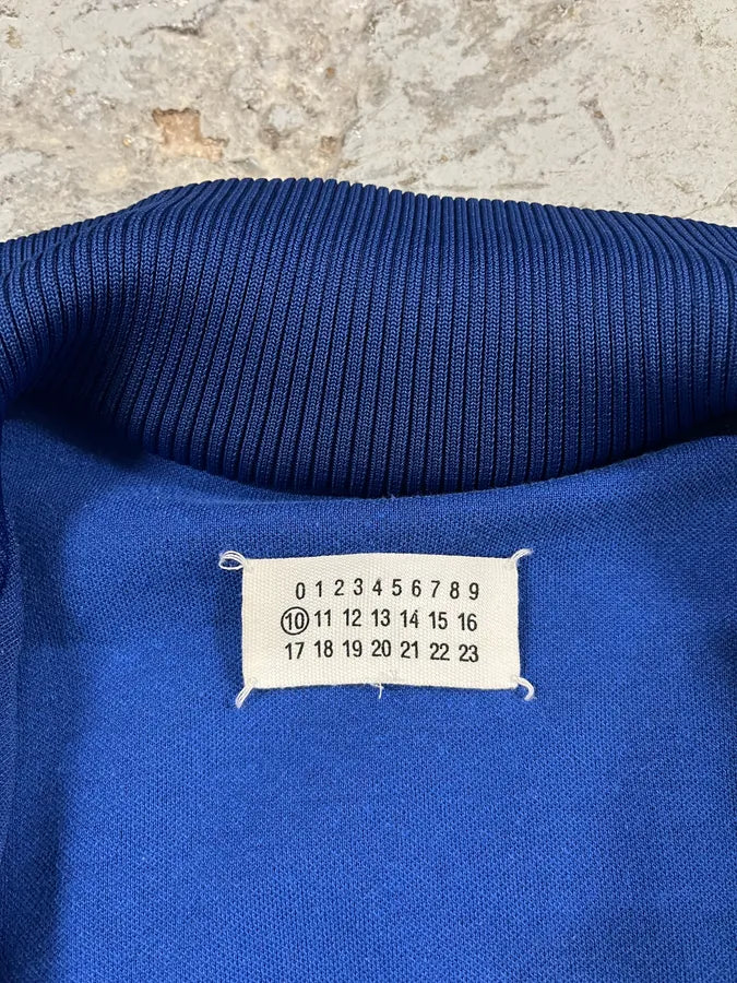 FW2018 Maison Margiela Blue Panelled Track Zip-up Sweater (S/M) 7