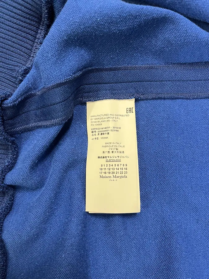 FW2018 Maison Margiela Blue Panelled Track Zip-up Sweater (S/M) 9