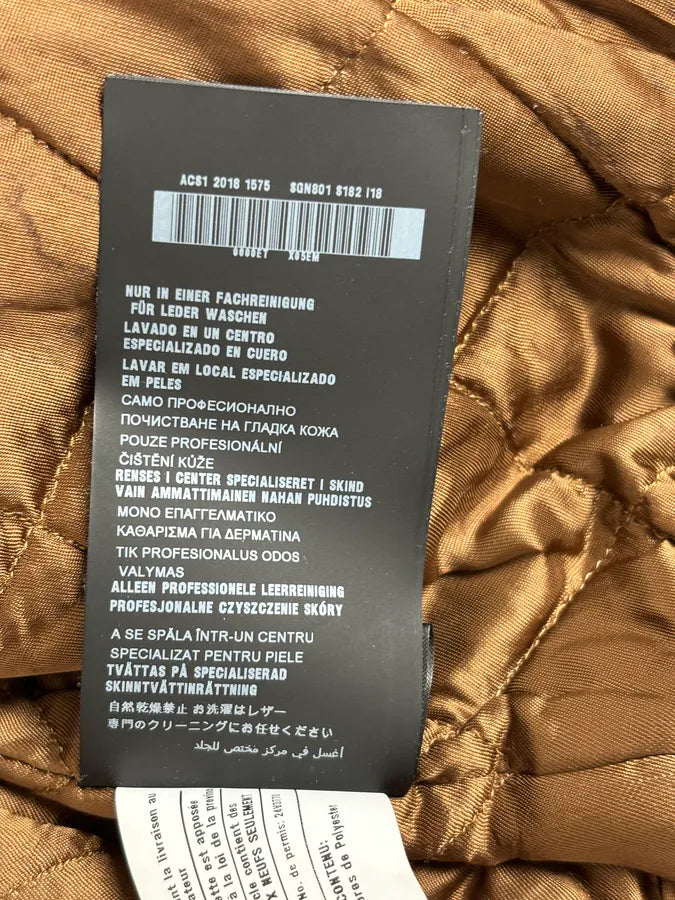 FW2018 Prada Black Leather Varsity Bomber Jacket plhgUMx 12