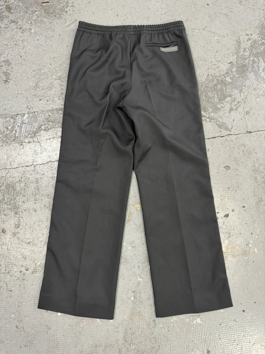FW2018 Prada Grey & Green Lined Trousers Pants QCpiQwV 4