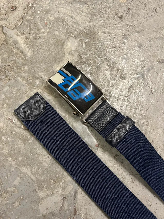FW2018 Prada Navy Minimalist Belt wunvupT 4