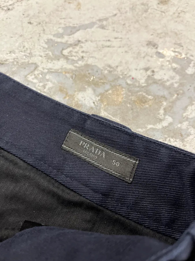 FW2018 Prada Navy Minimalist Pants (M/L) 10