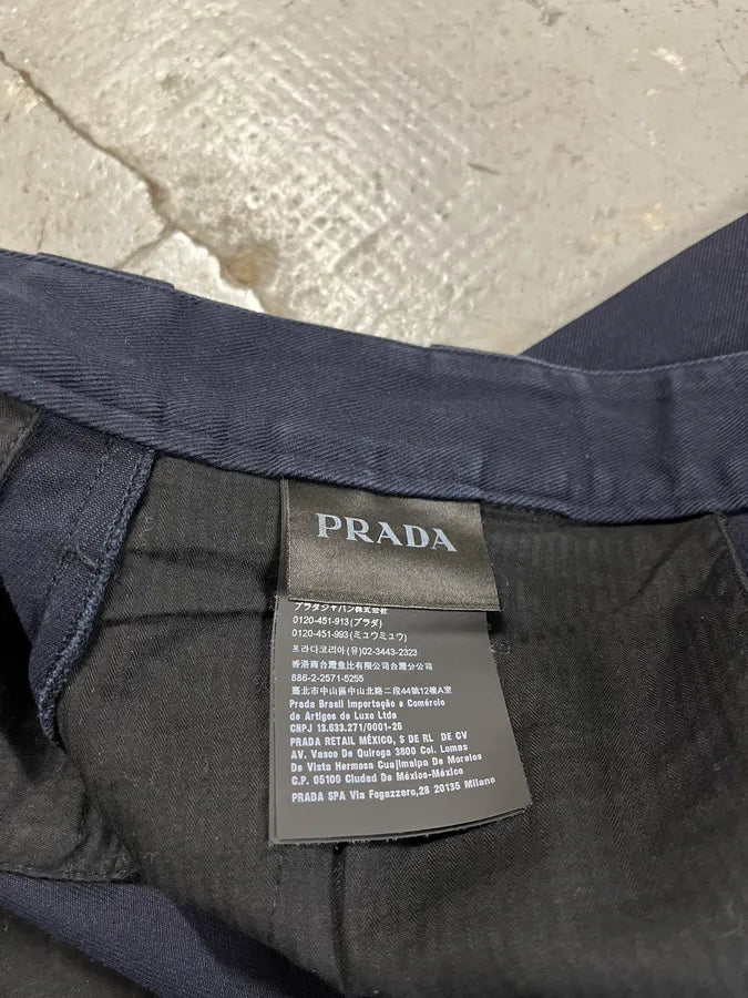 FW2018 Prada Navy Minimalist Pants (M/L) 9