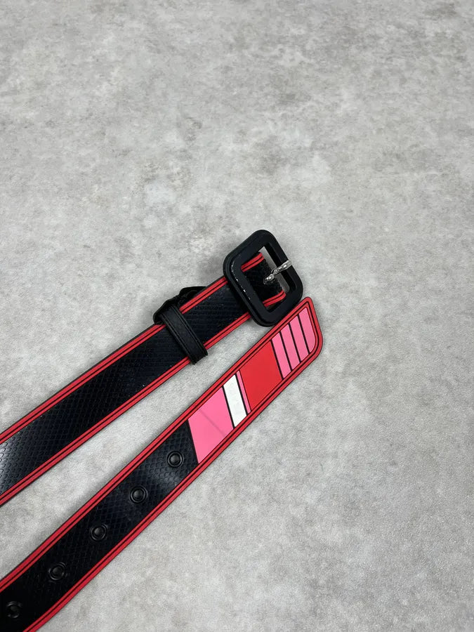 FW2018 Prada Red & Blue Belt xgoUCno 1