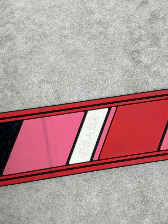 FW2018 Prada Red & Blue Belt xgoUCno 6