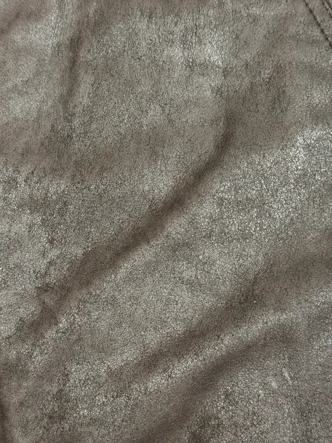 FW2018 Rick Owens Sisyphus Brown Lamb Leather Raisin Bomber Jacket ItSuTfQ 9