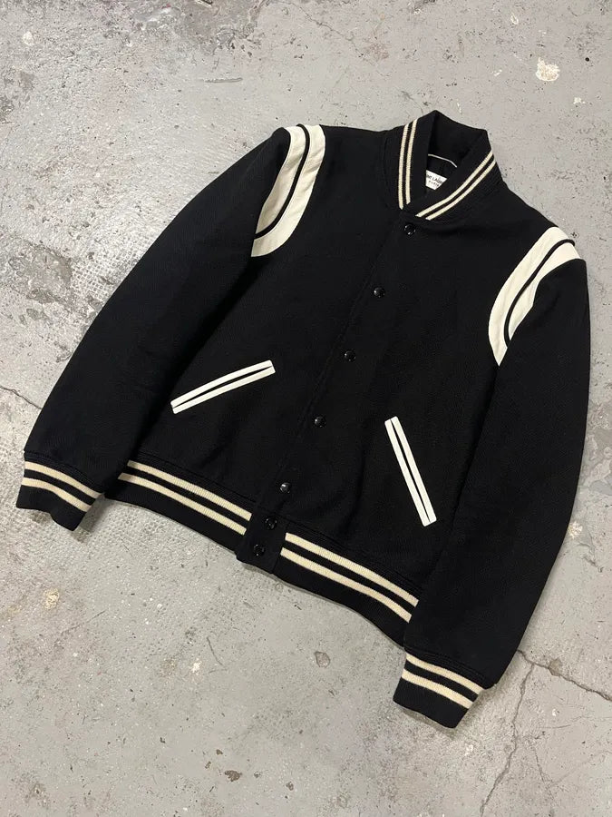 FW2017 Saint Laurent Black Teddy Bomber Jacket (S/M) glmmDwp 3