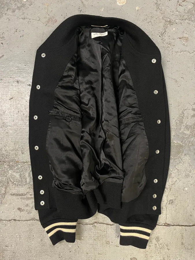 FW2017 Saint Laurent Black Teddy Bomber Jacket (S/M) glmmDwp 5