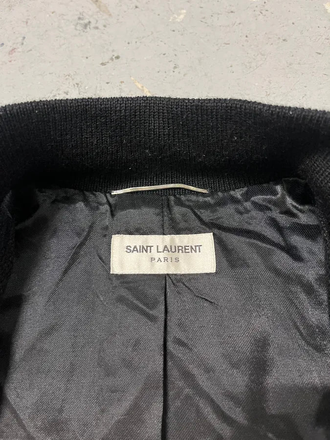 FW2017 Saint Laurent Black Teddy Bomber Jacket (S/M) glmmDwp 7