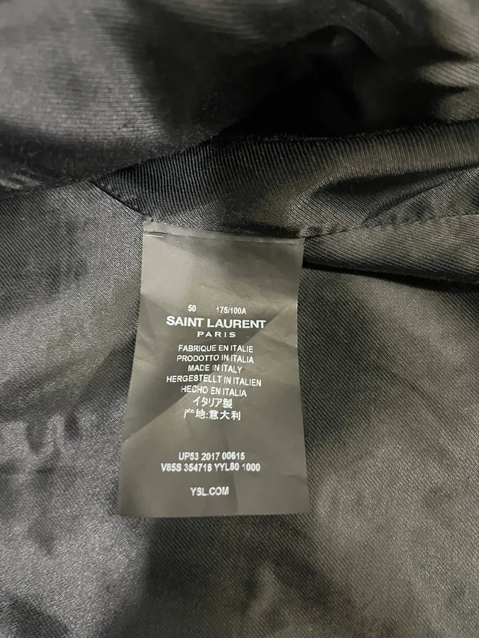 FW2017 Saint Laurent Black Teddy Bomber Jacket (S/M) glmmDwp 8