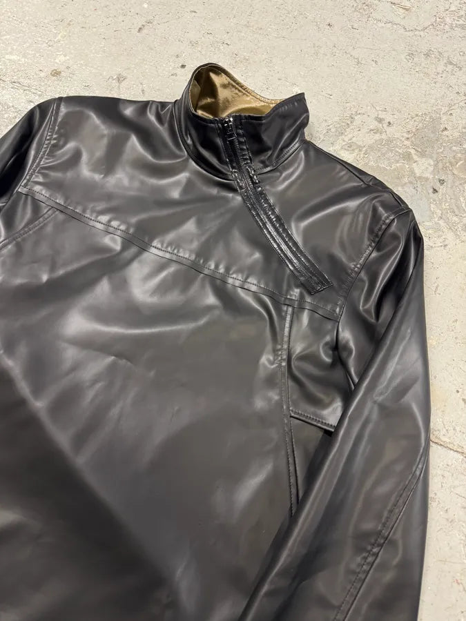 FW2019 Acne Studios Black Zip Latex Turtleneck swuHZcH 2