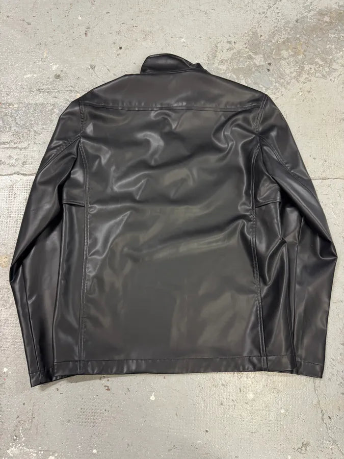 FW2019 Acne Studios Black Zip Latex Turtleneck swuHZcH 3