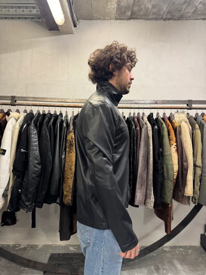 FW2019 Acne Studios Black Zip Latex Turtleneck swuHZcH 6