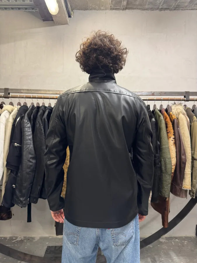 FW2019 Acne Studios Black Zip Latex Turtleneck swuHZcH 7