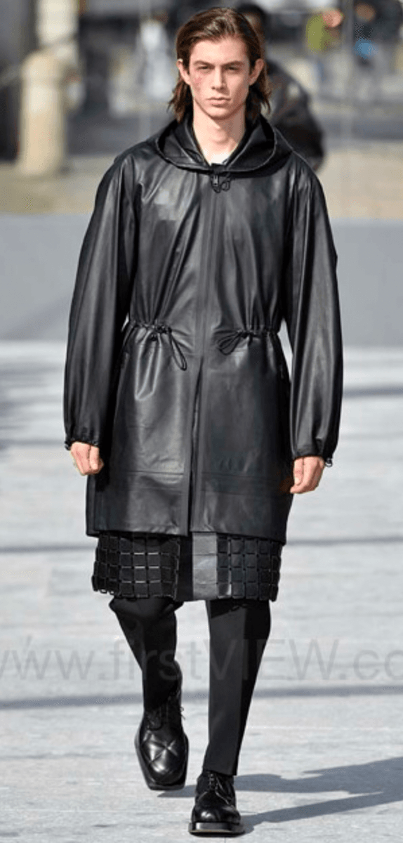 FW2019 Bottega Veneta Black Leather Technical Hooded Jacket UDFjjbl 1