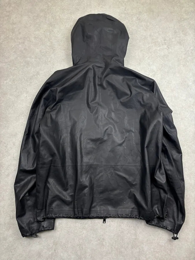 FW2019 Bottega Veneta Black Leather Technical Hooded Jacket UDFjjbl 5