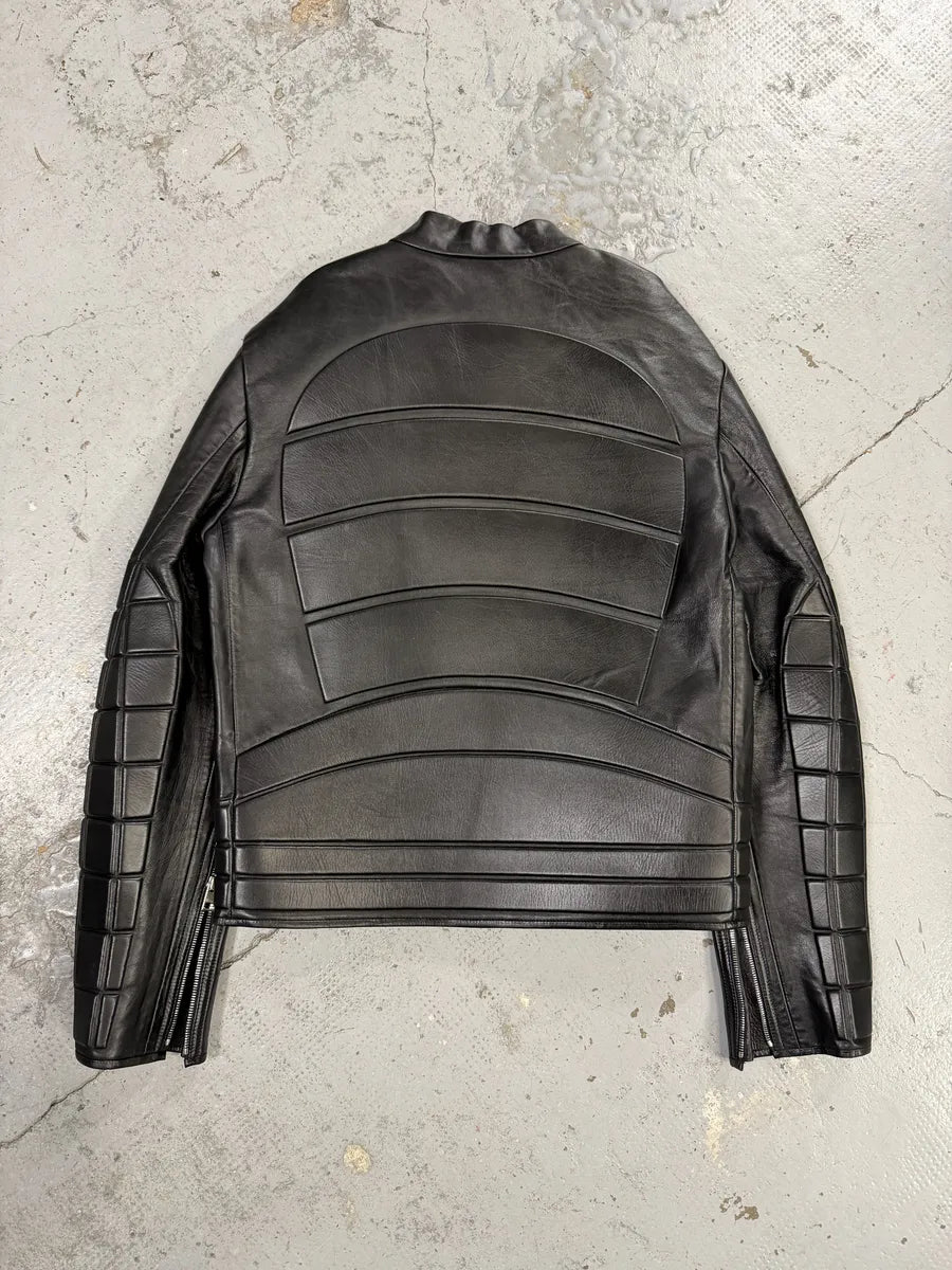FW2019 Bottega Veneta Black Padded Asymmetrical Leather Jacket by Daniel Lee kZodcVj 1