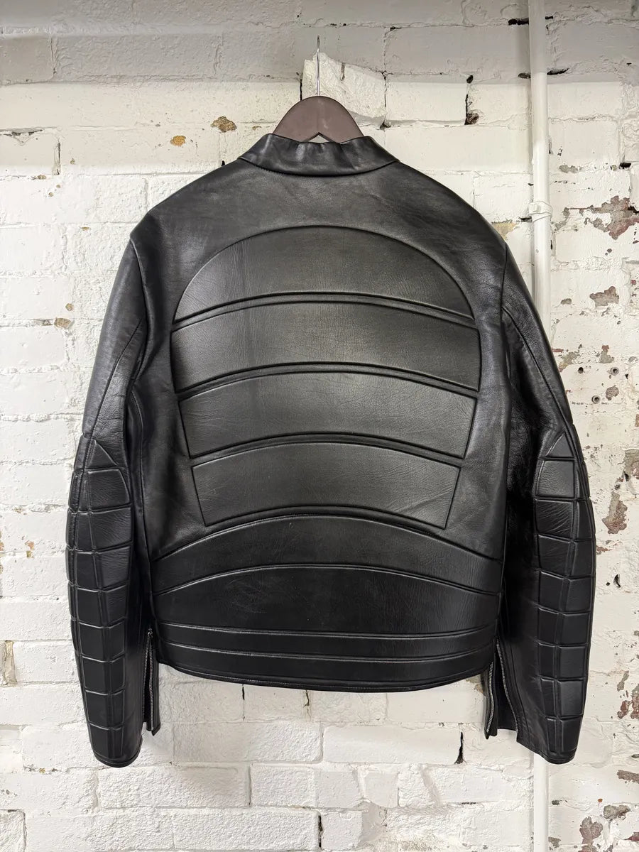 FW2019 Bottega Veneta Black Padded Asymmetrical Leather Jacket by Daniel Lee kZodcVj 3