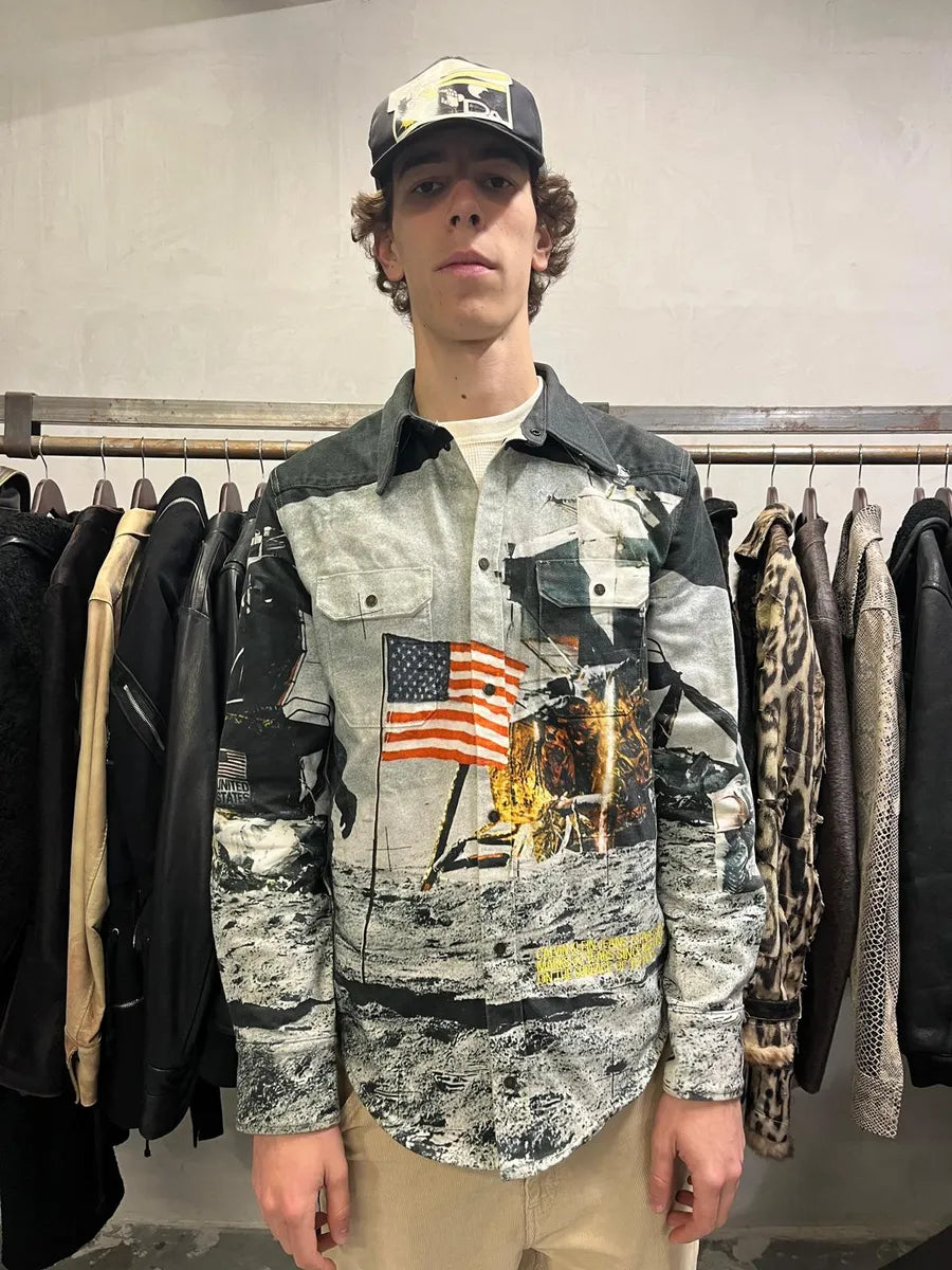 FW2019 Calvin Klein Est 1978 Moon Landing Shirt Jacket MmuBexV 2