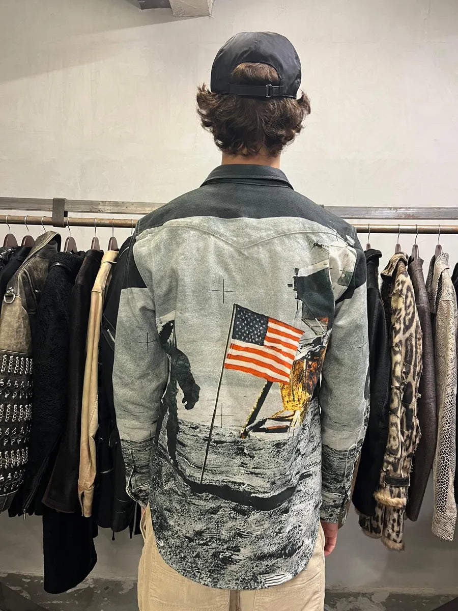 FW2019 Calvin Klein Est 1978 Moon Landing Shirt Jacket MmuBexV 3