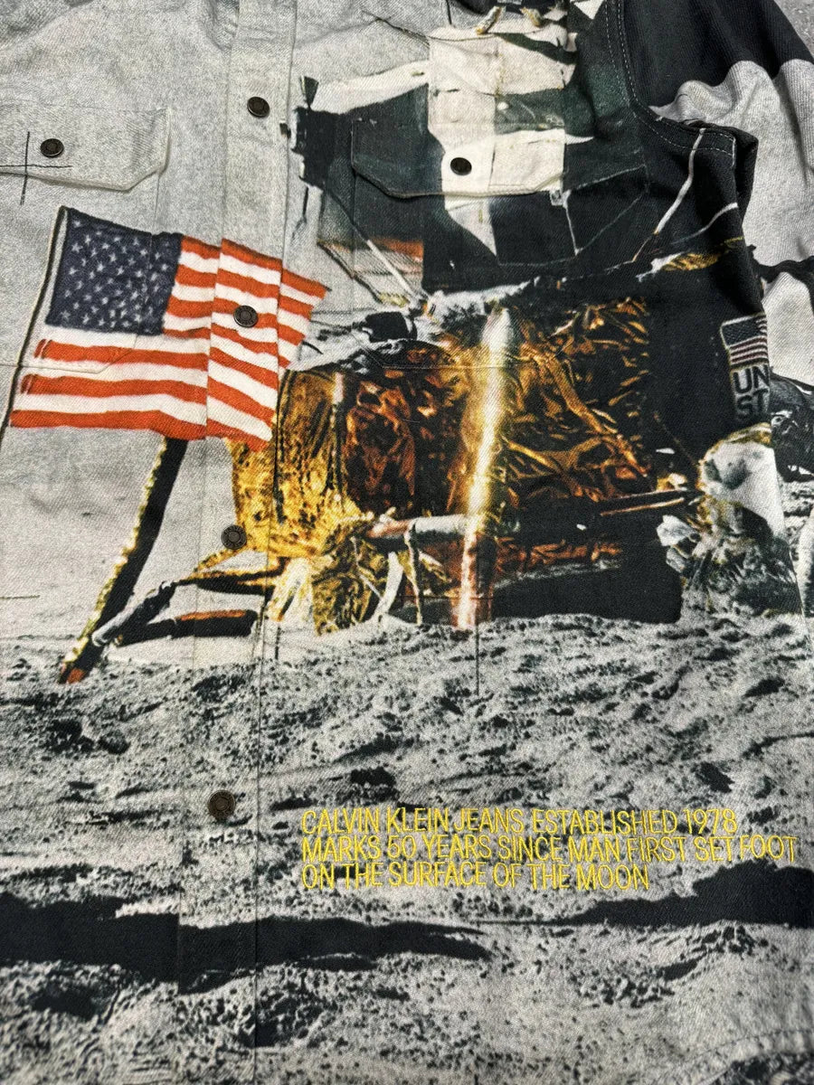 FW2019 Calvin Klein Est 1978 Moon Landing Shirt Jacket MmuBexV 4
