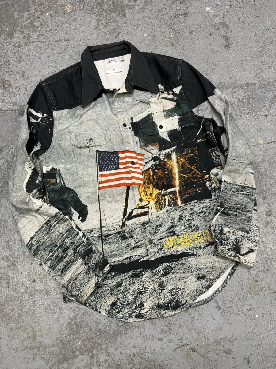 FW2019 Calvin Klein Est 1978 Moon Landing Shirt Jacket MmuBexV 8