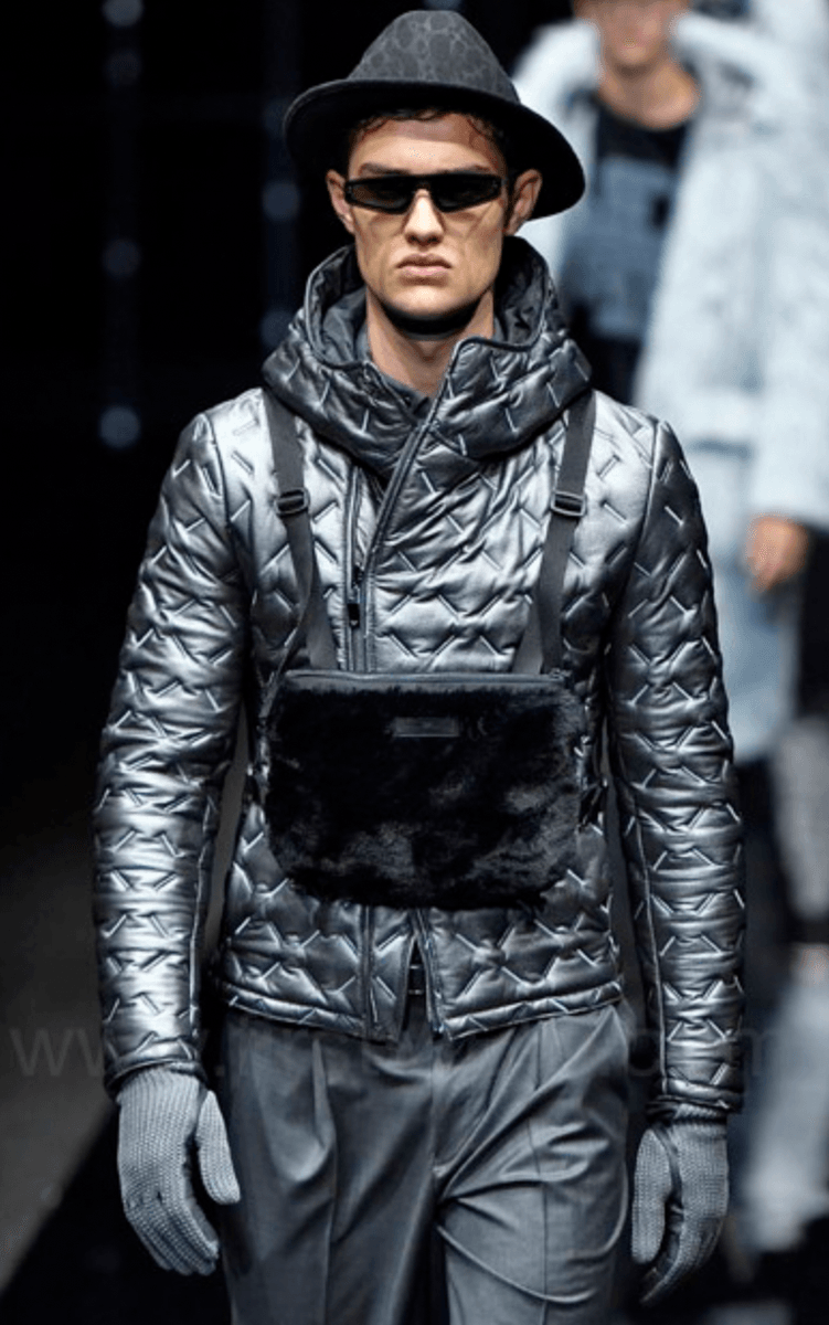 FW2019 Emporio Armani Reversible Asymmetrical Quilted Leather Jacket EdNyeuB 1
