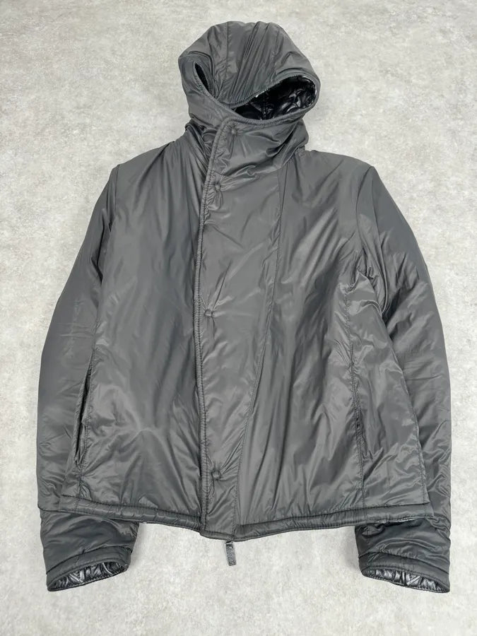 FW2019 Emporio Armani Reversible Asymmetrical Quilted Leather Jacket EdNyeuB 10