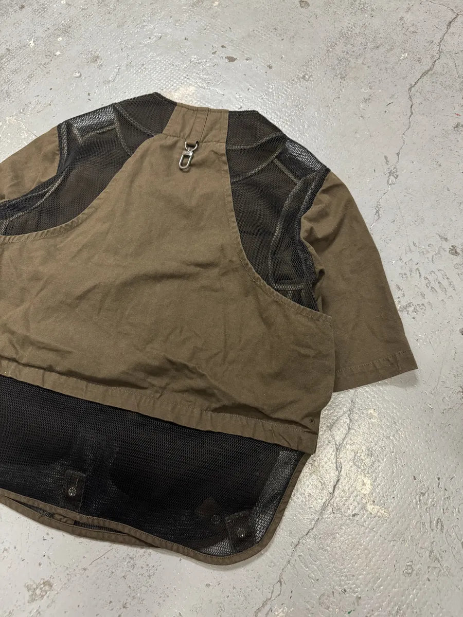 FW2019 Louis Vuitton Khaki Green 3D Pockets Vest Jacket by Virgil Abloh nLAuFNK 8