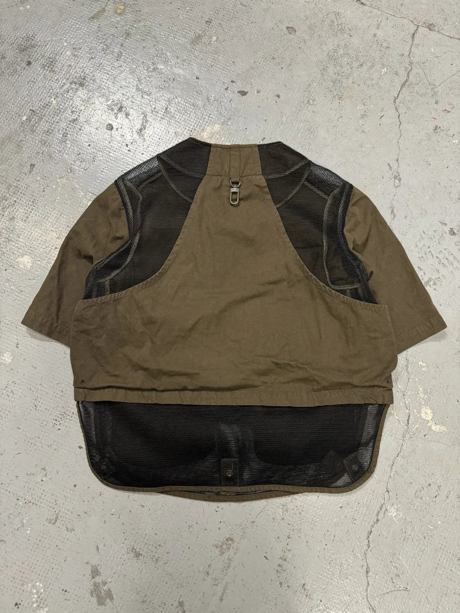 FW2019 Louis Vuitton Khaki Green 3D Pockets Vest Jacket by Virgil Abloh nLAuFNK 9