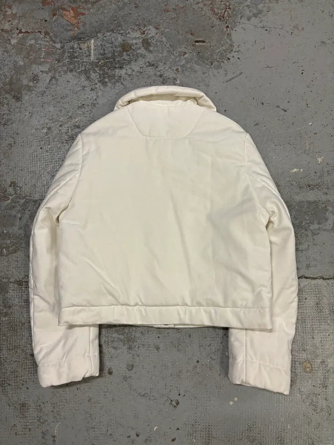 AW2005 Maison Martin Margiela White Cotton Quilted Puffer Jacket bOKbABf 4